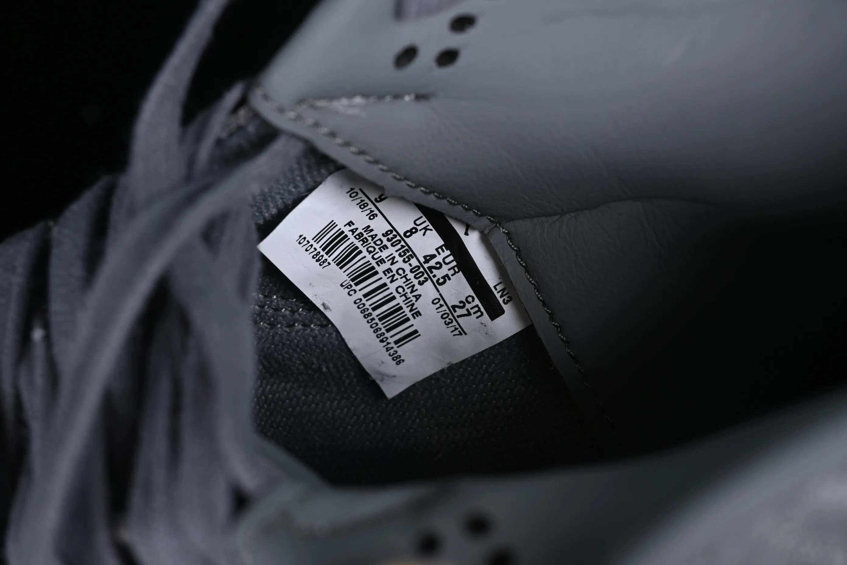 All categories Air Jordan Jordan series basketball shoes Air Jordan 4 OG version Air Jordan 4 Cool Gray AJ4 Joe 4 cool gray suede luminous bottom basketball shoes 930155-003